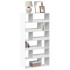 Estantería de madera de ingeniería blanca 100x33x187,5