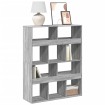 Estantería de madera de ingeniería gris Sonoma 100x33x125,5 cm