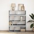 Estantería de madera de ingeniería gris Sonoma 100x33x125,5