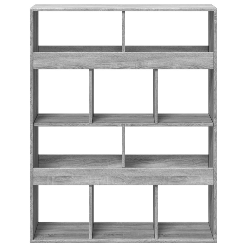 Estantería de madera de ingeniería gris Sonoma 100x33x125,5