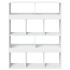 Estantería de madera de ingeniería blanca 100x33x125,5