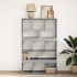 Estantería de madera ingeniería gris hormigón 100x33x156,5