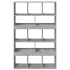 Estantería de madera ingeniería gris hormigón 100x33x156,5