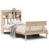 Cama con estantería sin colchón madera maciza de pino 90x200