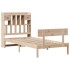 Cama con estantería sin colchón madera maciza de pino 90x200