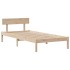 Cama con estantería sin colchón madera maciza de pino 90x200