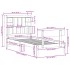 Cama con estantería sin colchón madera maciza de pino 90x200