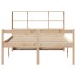Cama con estantería sin colchón madera maciza de pino