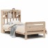Cama con estantería sin colchón madera maciza de pino 75x190