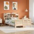 Cama con estantería sin colchón madera maciza de pino
