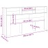 Cabecero armario madera roble artisian 200x19x103,5