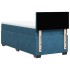 Cama box spring con colchón terciopelo azul oscuro 90x200