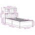 Cama sin colchón madera maciza de pino marrón cera 100x200