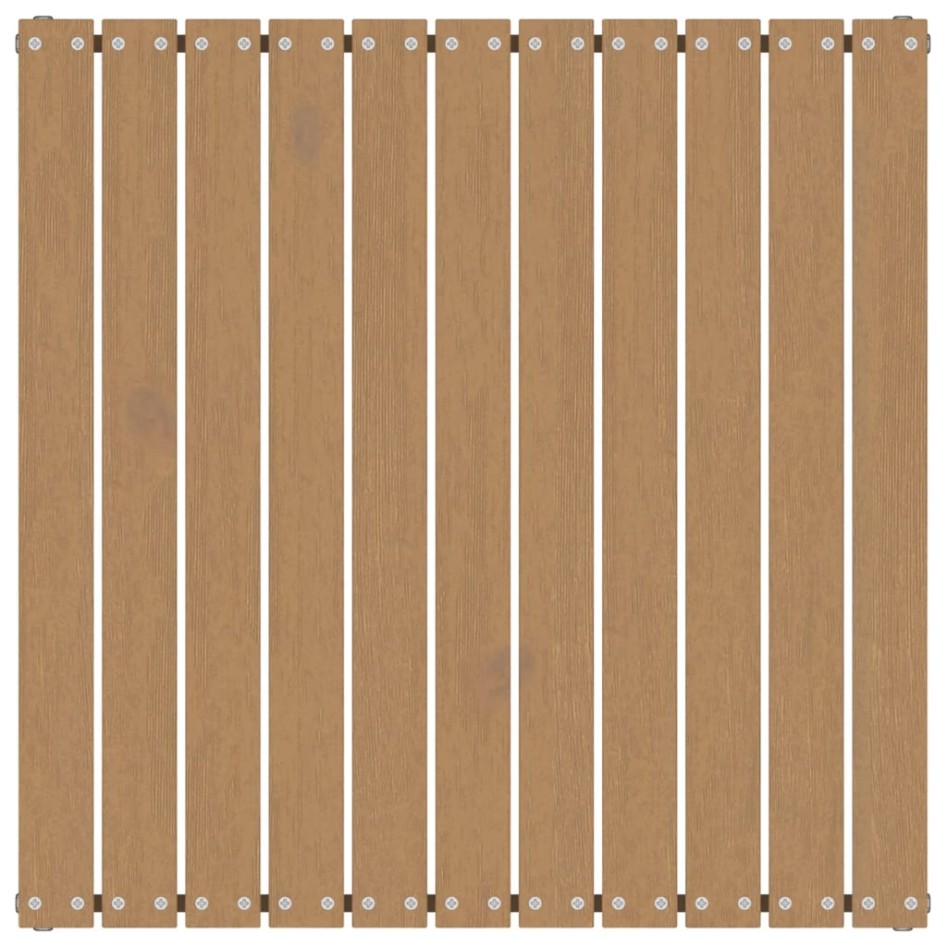 Muebles de jardín 3 piezas marrón miel madera maciza de