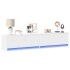 Mueble de TV de pared con LED blanco 180x31x38