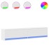 Mueble de TV de pared con LED blanco 180x31x38