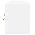 Mueble de TV de pared con LED blanco 180x31x38