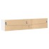 Mueble de TV de pared con LED blanco 180x31x38