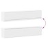 Mueble de TV de pared con LED blanco 180x31x38