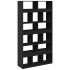 Estantería de madera de ingeniería negra 100x33x187,5