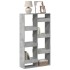 Estantería madera de ingeniería gris hormigón 100x33x175