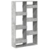 Estantería madera de ingeniería gris hormigón 100x33x175
