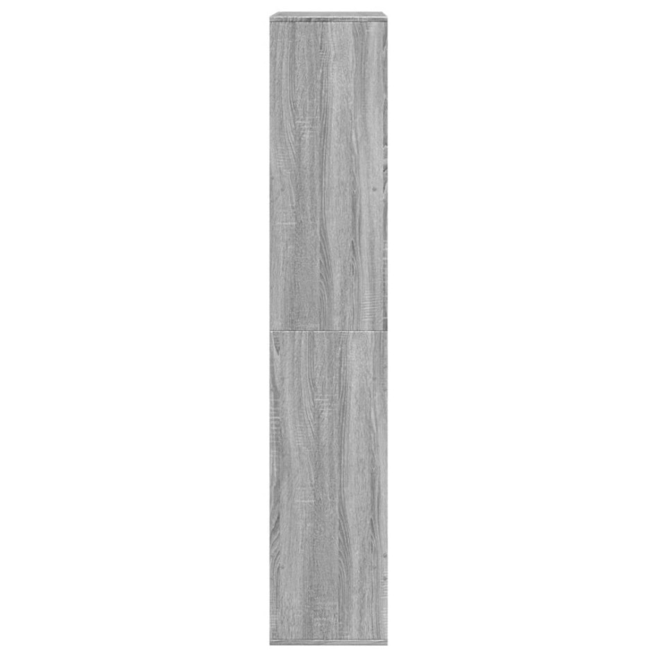 Estantería madera de ingeniería gris Sonoma 100x33x175