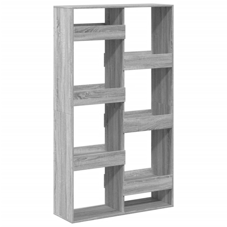 Estantería madera de ingeniería gris Sonoma 100x33x175