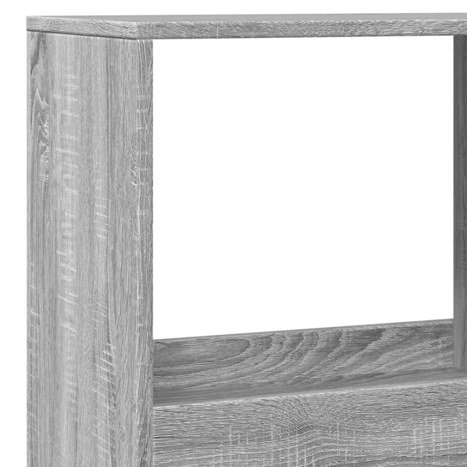 Estantería madera de ingeniería gris Sonoma 100x33x175
