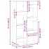 Estantería madera de ingeniería gris Sonoma 100x33x175