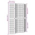 Biombo separador de 4 paneles madera maciza Paulownia
