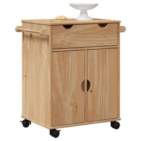 Carrito de cocina OTTA madera maciza de pino 59x45x80
