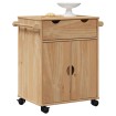 Carrito de cocina OTTA madera maciza de pino 59x45x80 cm