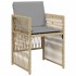 Sillones jardín con cojines 4 uds ratán sintético beige