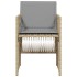 Sillones jardín con cojines 4 uds ratán sintético beige