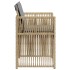 Sillones jardín con cojines 4 uds ratán sintético beige