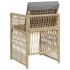 Sillones jardín con cojines 4 uds ratán sintético beige
