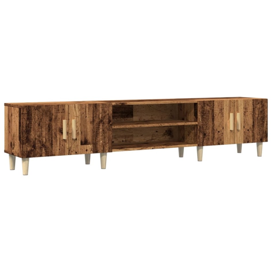 Mueble de TV madera ingeniería madera envejecida 180x31,5x40