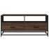 Mesa de centro madera ingeniería metal roble marrón