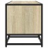 Mueble TV metal y madera ingeniería roble Sonoma 160x35x41