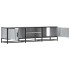 Mueble TV metal y madera ingeniería gris Sonoma 160x35x41