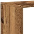 Librería divisora 4 niveles madera envejecida 131,5x29x131,5