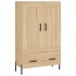 Aparador alto madera de ingeniería roble Sonoma 69,5x31x115