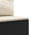 Set de muebles de jardín 5 pzas y cojines ratán sintético