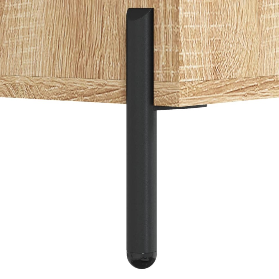 Aparador alto madera de ingeniería roble Sonoma 69,5x31x115