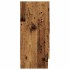 Aparador de madera ingeniería envejecida negro 120x30,5x70