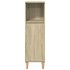 Set de muebles de baño 3 pzas madera contrachapada roble