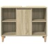 Set de muebles de baño 3 pzas madera contrachapada roble