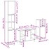 Set de muebles de baño 3 pzas madera contrachapada roble