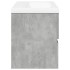 Set muebles de baño 2 piezas madera contrachapada gris